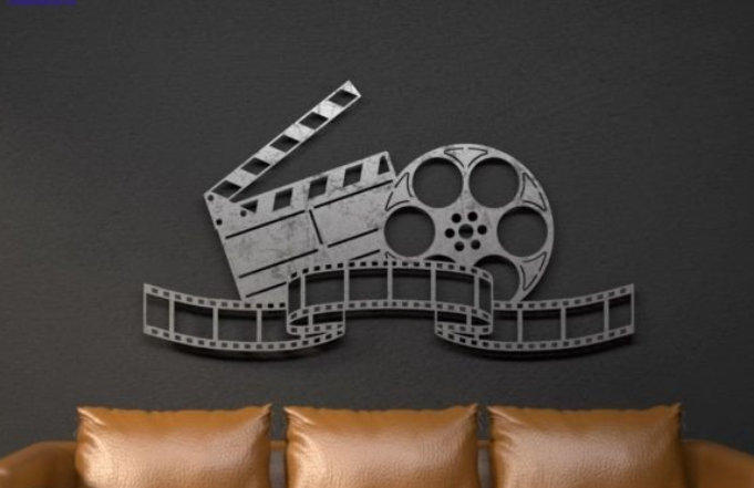 Home Theater Decor For 2024 : 3D Cinema Wall Art