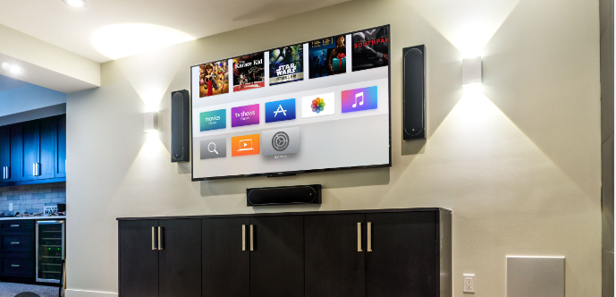 Home Theater Decor For 2024 : Wall Mounted Media Console