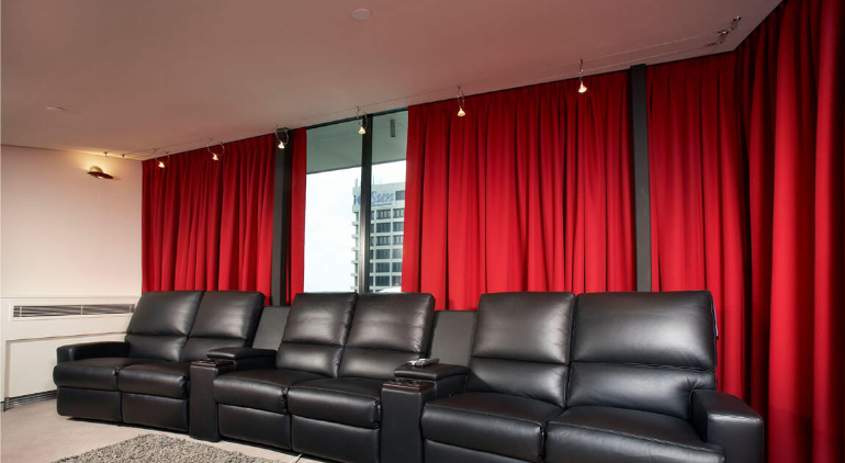 Home Theater Decor For 2024 : Sound Proof Curtain