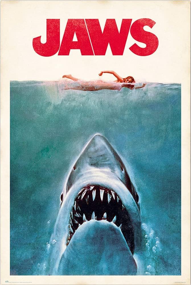 horror movie posters - Jaws (1975)