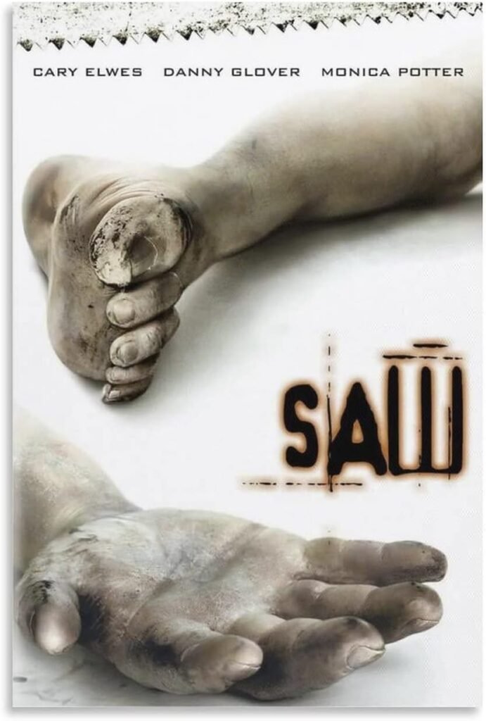 horror movie posters - Saw (2004)